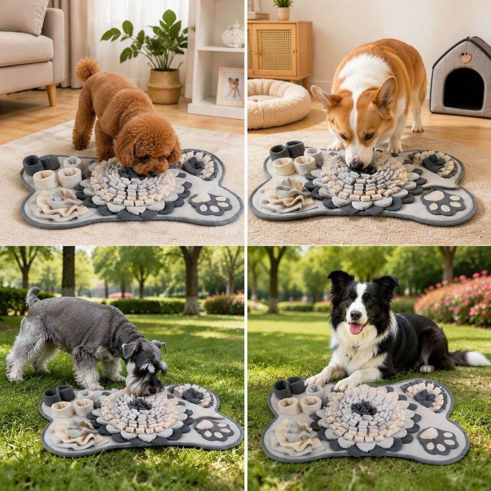Alfombra olfativa con forma de - Dog Puzzle Feeder Toy reseña y precio